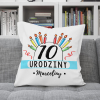 PODUSZKA PREZENT NA URDZINY DOWOLNY WIEK IMIĘ ŚWIECZKI