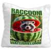 Poduszka Raccooni Watermelunni Italian Brainrot Viral Tiktok Prezent