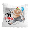 PREZENT URODZINY PODUSZKA NOSACZ ON HEPI BERZDEJ TU JU