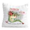 PODUSZKA PREZENT DLA MATKI CHRZESTNEJ KUMY ŻABA UPOMINEK