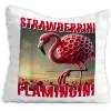 Poduszka Strawberrini Flamingini Italian Brainrot Viral Tiktok Prezent