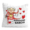 Poduszka Prezent Dzień Babci ODLOTOWA BABCIA