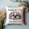 Poduszka Prezent Pies SHIH TZU pracuję by ..