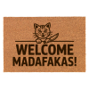Śmieszna Wycieraczka Kokosowa Na Prezent Do Domu Welcome Madafakas Kot Nóż