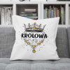 Poduszka Prezent Małżeństwo Para Ślub KRÓLOWA