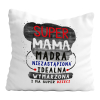 UPOMINEK PODUSZKA PREZENT ŚWIĘTO DLA MAMY KOBIETA SUPER MAMA ZALETY