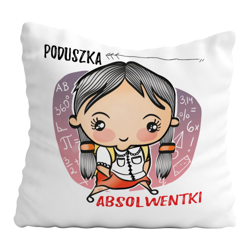 PREZENT NA ZAKOŃCZENIE SZKOŁY PODUSZKA ABSOLWENTKI UCZENNICA UPOMINEK