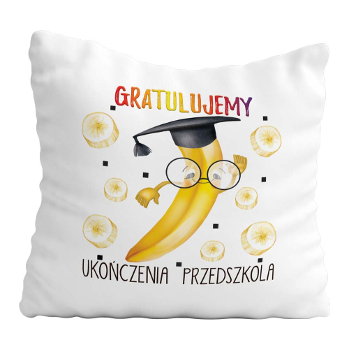 Poduszka Prezent Zakończenie Przedszkola BANANEK