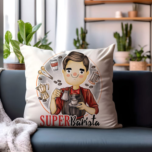 Poduszka Prezent Praca Zawody Super BARISTA