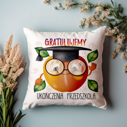 Poduszka Prezent Koniec Przedszkola JABŁKO