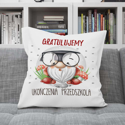 PODUSZKA PREZENT NA ZAKOŃCZENIE PRZEDSZKOLA SKRZAT GRATULACJE
