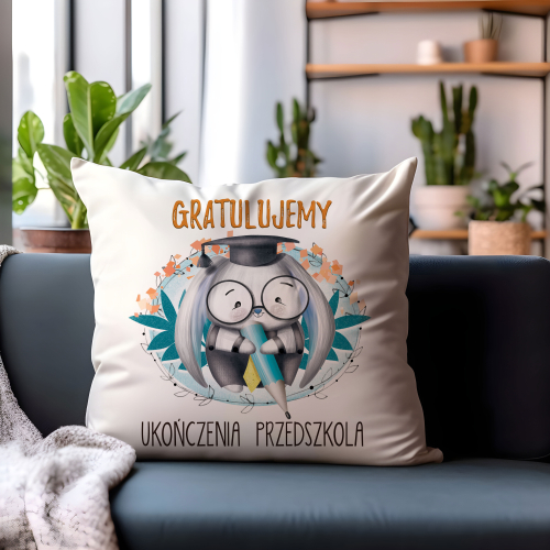Poduszka Zakończenie Przedszkola KRÓLICZEK ON