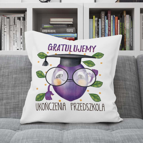 Poduszka Prezent Zakończenie Przedszkola ŚLIWKA