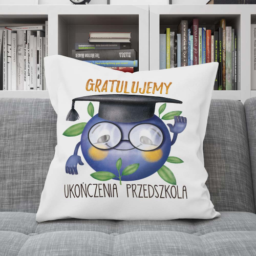Poduszka Prezent Zakończenie Przedszkola Jagódka