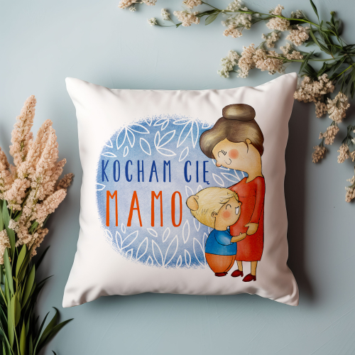 UPOMINEK PODUSZKA PREZENT ŚWIĘTO DLA MAMY KOCHAM CIĘ MAMO