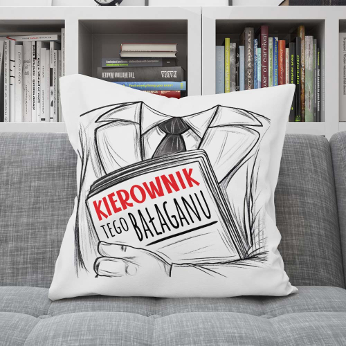 Poduszka Prezent Praca KIEROWNIK bałaganu