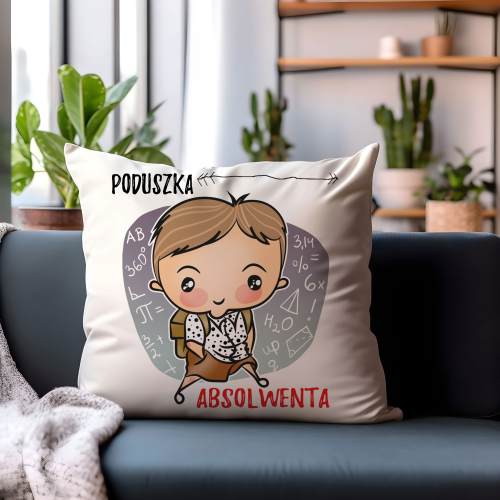 PREZENT NA ZAKOŃCZENIE SZKOŁY PODUSZKA ABSOLWENTA UCZEŃ UPOMINEK