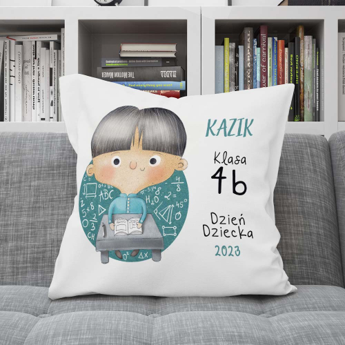 Poduszka Prezent DZIEŃ DZIECKA Imię Klasa