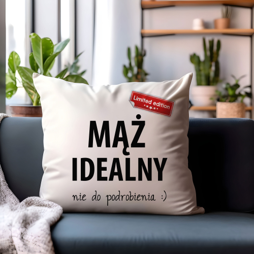 Poduszka Prezent Walentynki MĄŻ IDEALNY