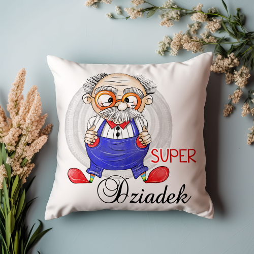 Poduszka Prezent Dzień Dziadka SUPER