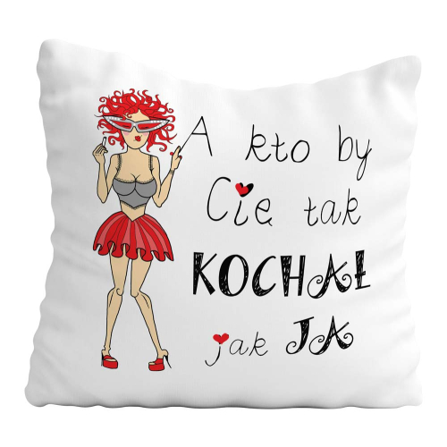 Poduszka Prezent Walentynki KTO KOCHA
