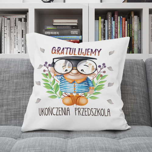 PODUSZKA PREZENT ZAKOŃCZENIE PRZEDSZKOLA CHŁOPIEC GRATULACJE