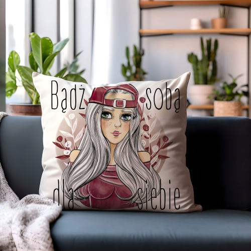Poduszka Prezent Dzień Kobiet BĄDŹ SOBĄ