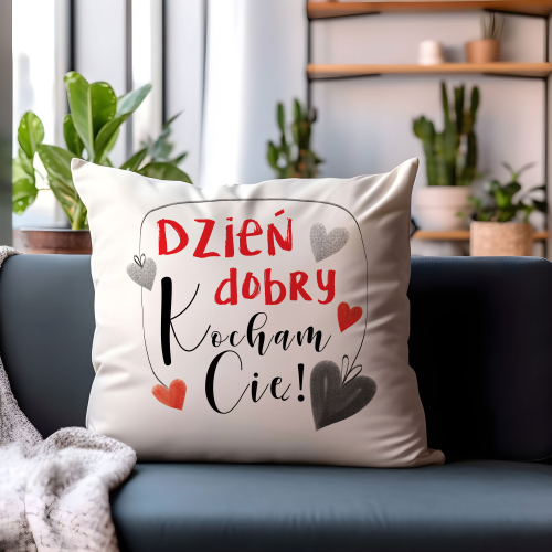 Poduszka Prezent Walentynki KOCHAM CIĘ
