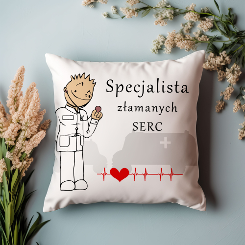 UPOMINEK PODUSZKA PREZENT ZAWÓD LEKARZ DOKTOR