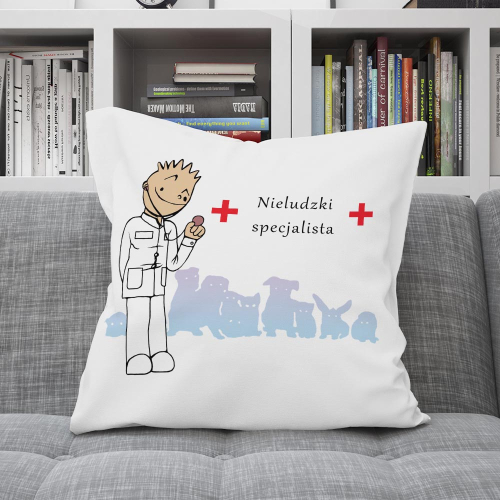 UPOMINEK PODUSZKA PREZENT ZAWÓD WETERYNARZ LEKARZ