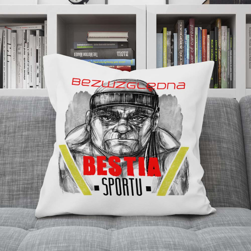 Poduszka Prezent Motywacja Sport BESTIA