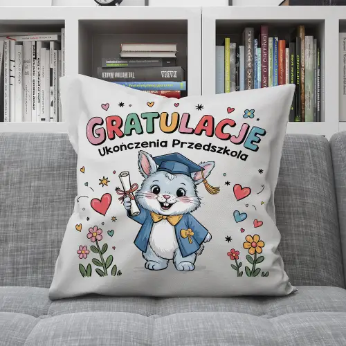 PODUSZKA PREZENT NA UKOŃCZENIE ROKU UPOMINEK PRZEDSZKOLE ŻŁOBEK DLA DZIECI