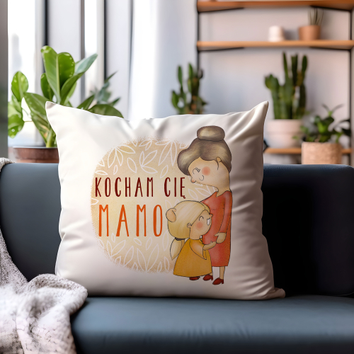 PODUSZKA PREZENT ŚWIĘTO DLA MAMY KOCHAM CIĘ MAMO