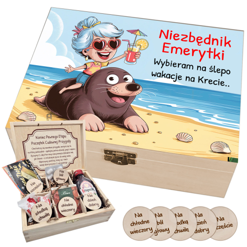 Niezbędnik Emerytki Śmieszny Prezent Na Pożegnanie Z Pracą Emerytura