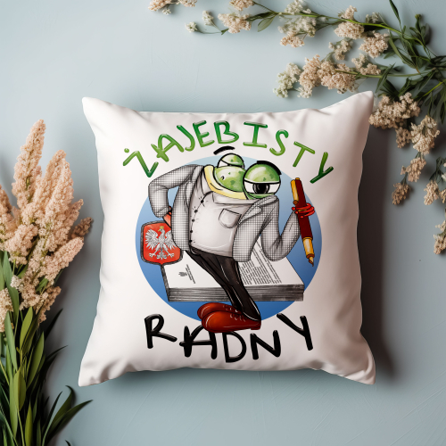 Poduszka Prezent Praca Zawód Żajebisty RADNY