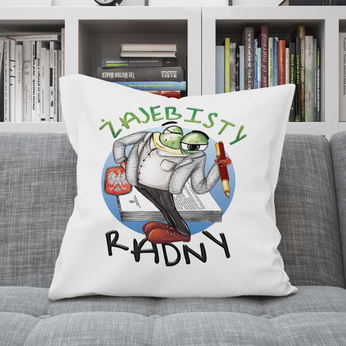 Poduszka Prezent Praca Zawód Żajebisty RADNY