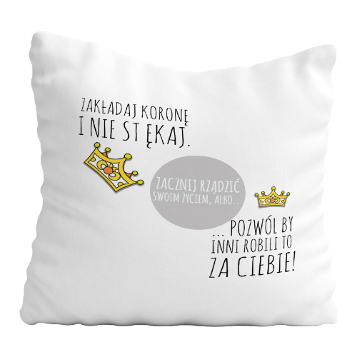 Poduszka Motywacja Sport ZACZNIJ RZĄDZIĆ
