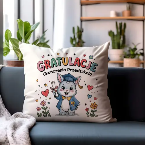 PODUSZKA PREZENT NA UKOŃCZENIE ROKU UPOMINEK PRZEDSZKOLE ŻŁOBEK DLA DZIECI