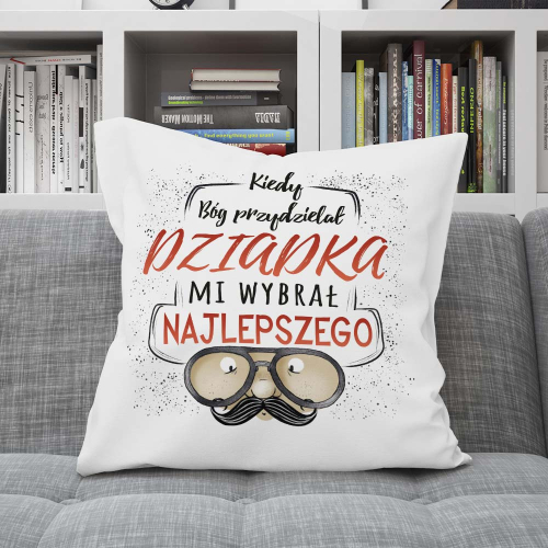 Poduszka Prezent Dzień Dziadka NAJLPESZY