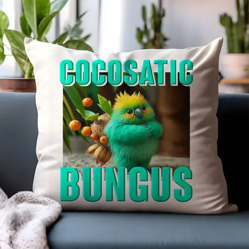 Poduszka Cocosatic Bungus Italian Brainrot Viral Tiktok  Prezent