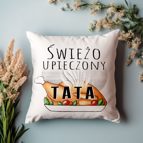 UPOMINEK PODUSZKA JASIEK PREZENT ŚWIĘTO NA DZIEŃ OJCA TATY TEŚCIA DEKORACJA
