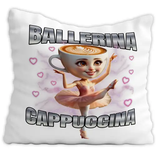 Poduszka Italian Brainrot TikTok Ballerina Cappuccina Balerina Prezent