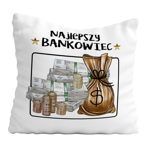 UPOMINEK PODUSZKA PREZENT ZAWÓD BANKOWIEC EKONOM
