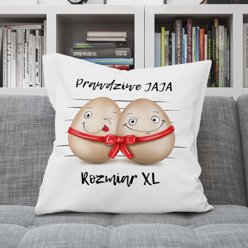 ZABAWNA PODUSZKA PREZENT WIELKANOC  PRAWDZIWE JAJA HIT