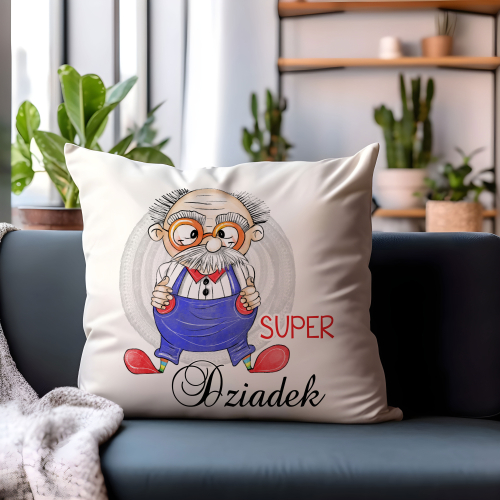 Poduszka Prezent Dzień Dziadka SUPER