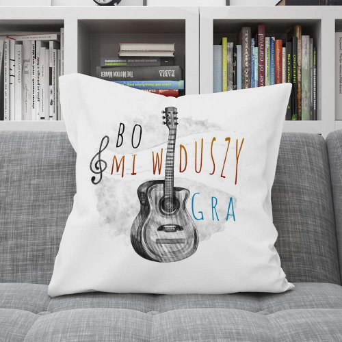 Poduszka Prezent Hobby GITARA GITARZYSTA