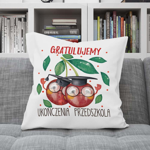 Poduszka Prezent Zakończenie Przedszkola WISIENKA