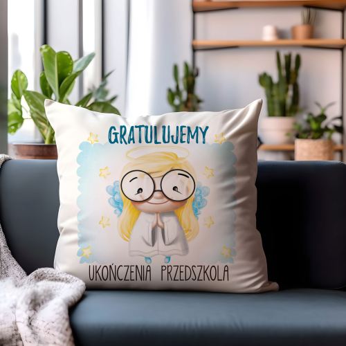 Poduszka Zakończenie Przedszkola ANIOŁEK ONA