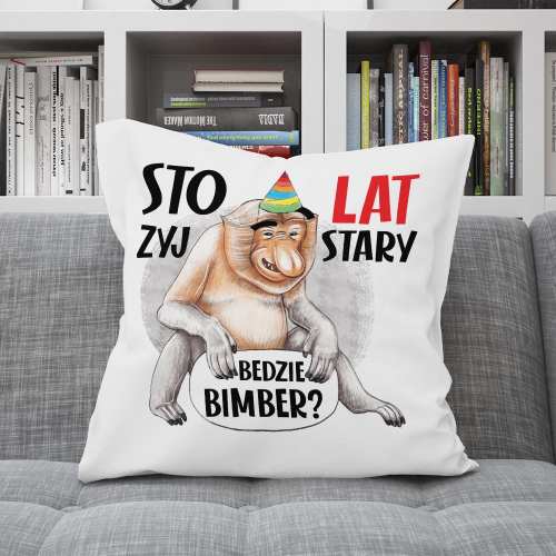 URODZINY PREZENT PODUSZKA NOSACZ BĘDZIE BIMBER?