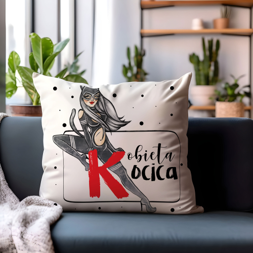 Poduszka Prezent Dzień Kobiet KOCICA